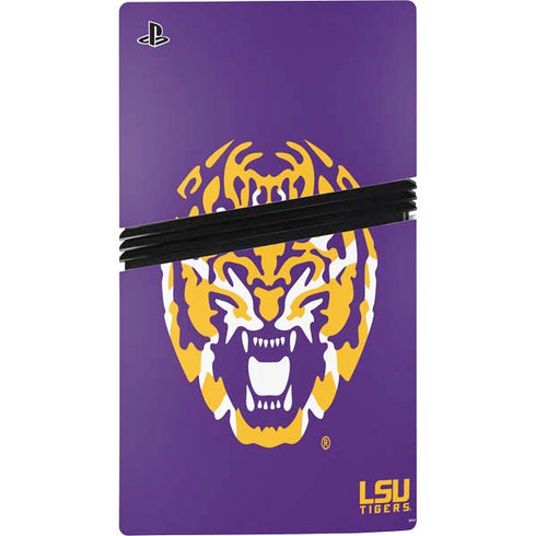 LSU Purple Tiger Mascot PS5 Pro Disk Bundle  Skin